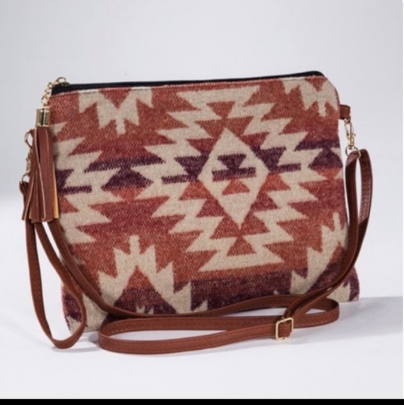 Western print crossbody/clutch - Picture 2 of 8